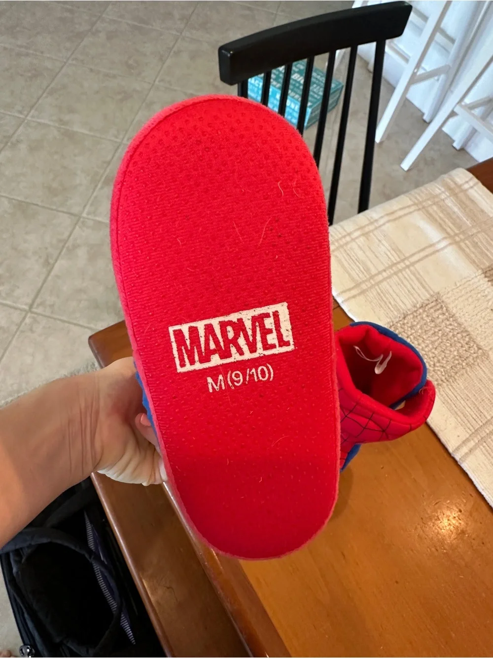 Marvel Spider-Man Red and Blue Kids Slipper Boots